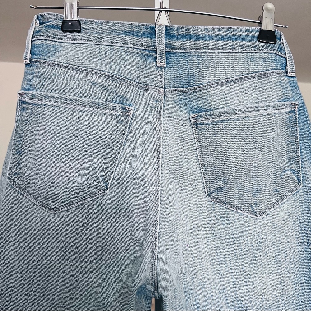 L’AGENCE Frayed Skinny Jeans SZ 25 Tahoe Blue Casual Faded Cropped Stretch - Picture 7 of 9